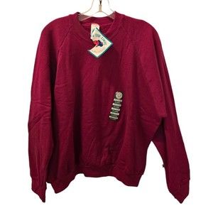 Vtg Fruit Of The Loom Casual Wear Made In USA NOS With Tag Ladies XL Burgundy